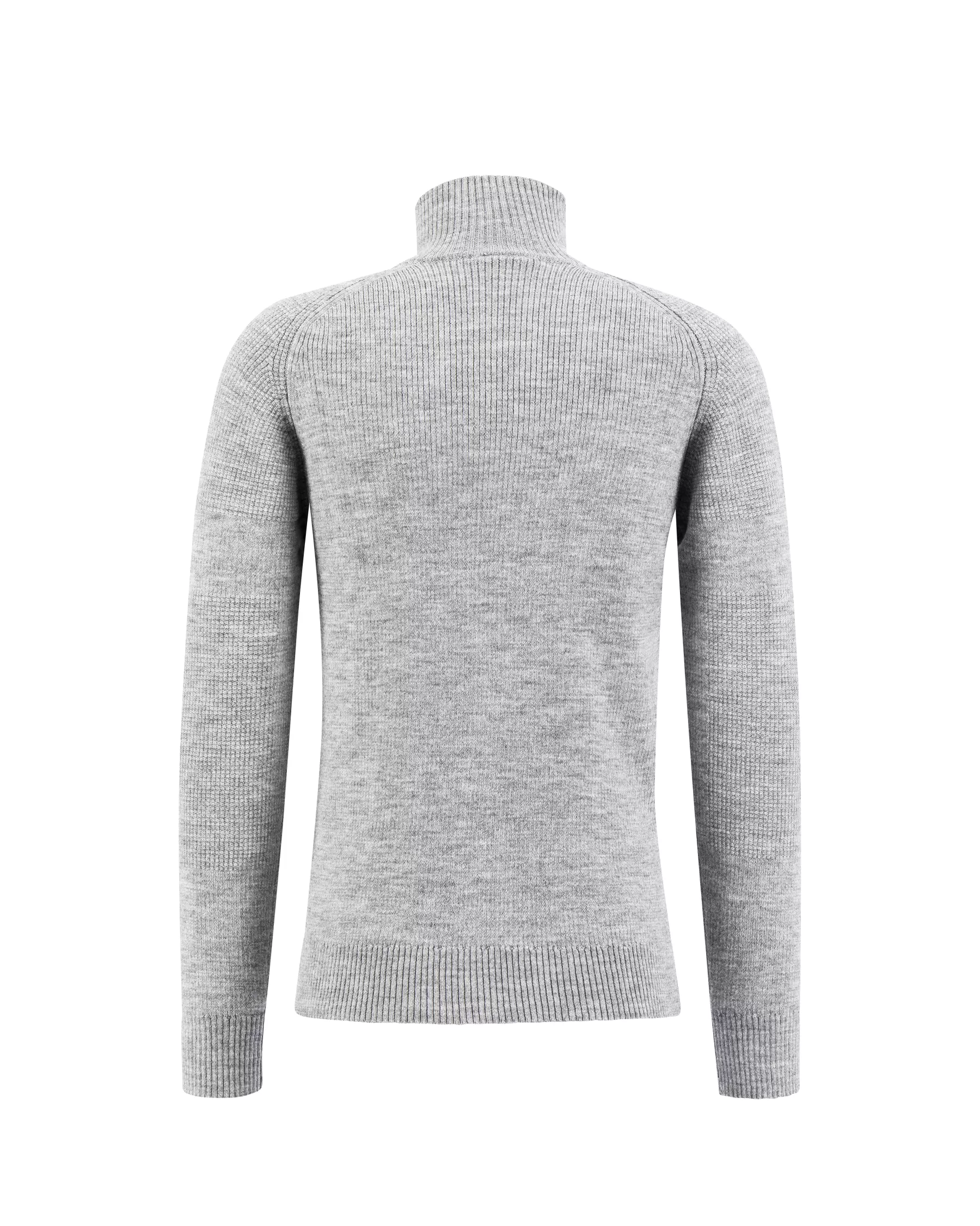 Ullstrikk*Ulvang Eio Half Zip Ullgenser Grey Melange